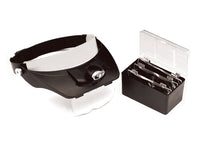 Illuminate head band magnifier w/4 lens (1.2X - 3.5X)