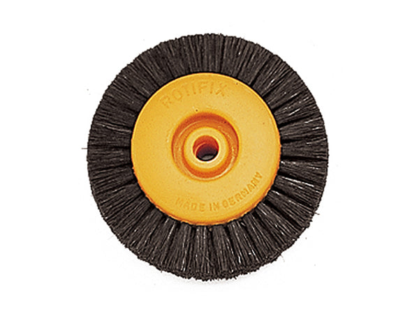 Bristle wheel, 65mm 4 row orange core, Germany
