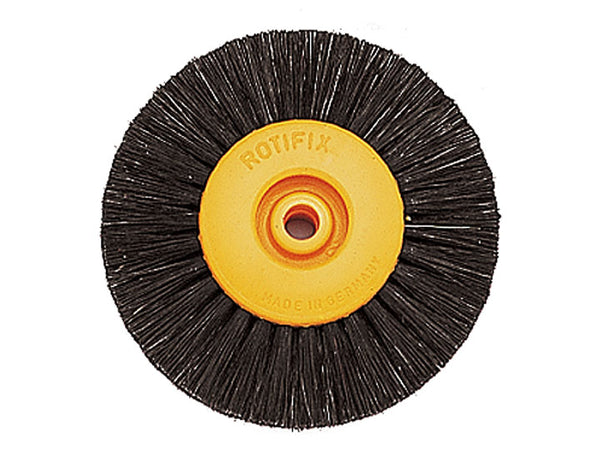 Bristle wheel, 80mm 4 row orange core, Germany