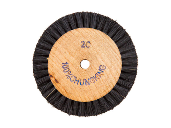 Bristle wheel, 65mm, 2 rows, wooden core
