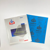 Polishing paper - blue No.240 (50 pcs/pack), Germany