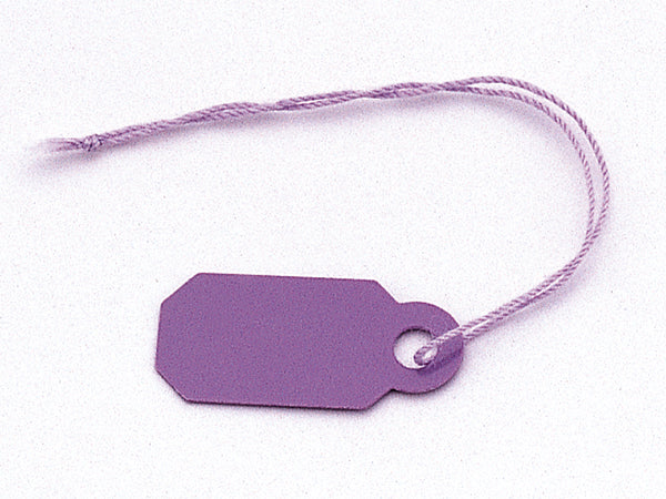 Price tag 907 (octagon,thread) purple (1000 pcs/box) USA