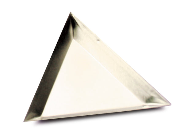 Sorting tray, triangular - aluminum, 3"