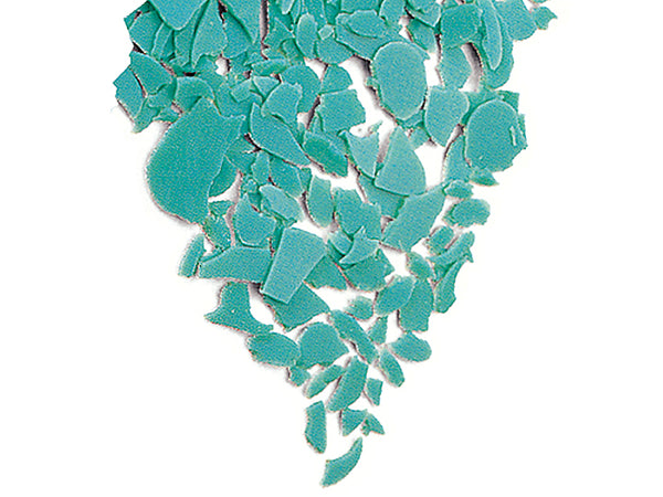 Wax flakes, aqua green #118176 (1 lb/bag), USA