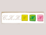 Rainbow series (4pcs) set - fluorescent yellow, green, pink + binder