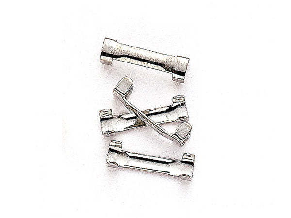 Ring clip, white, small, 20mm ( 1 dozen)